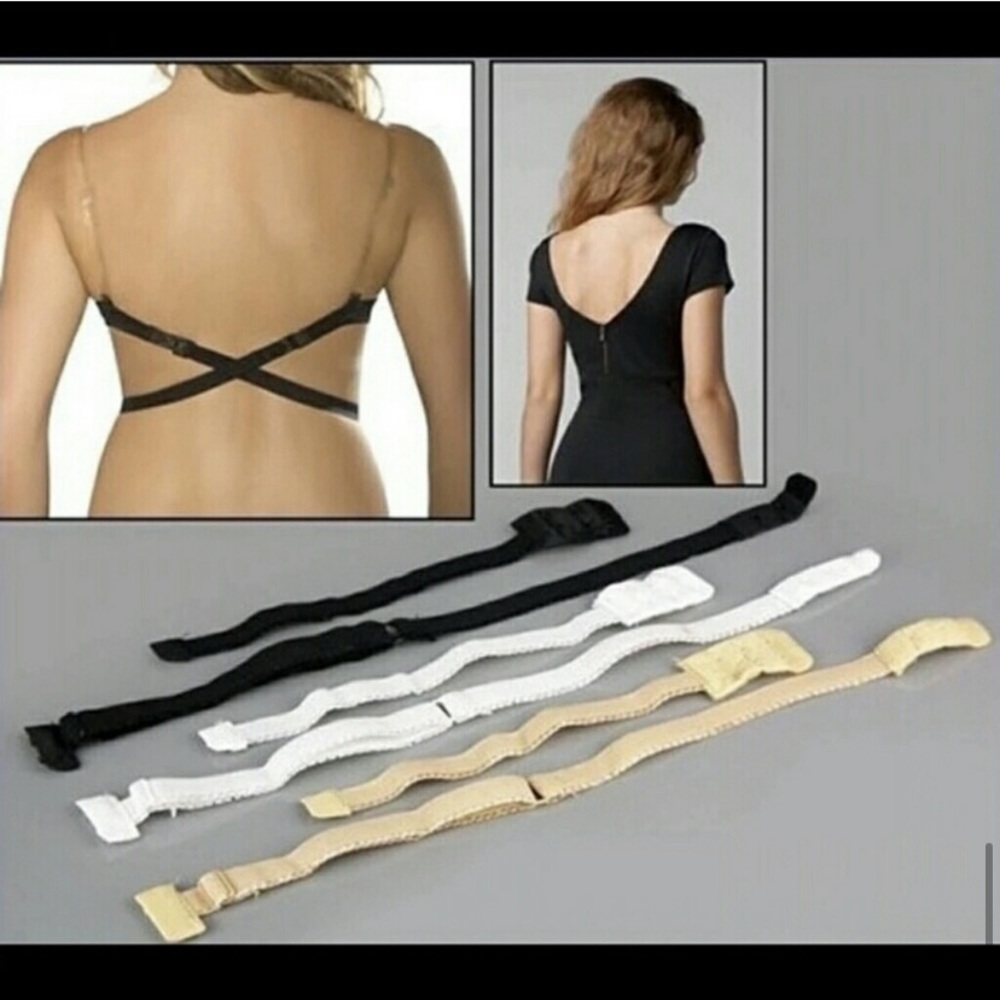 Low Back Bra Extender Elastic For Open Back Dress - Picture 8 of 8